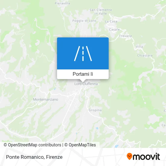 Mappa Ponte Romanico