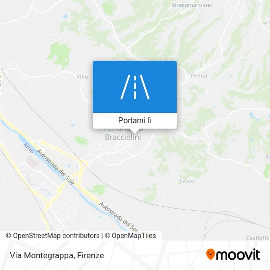Mappa Via Montegrappa