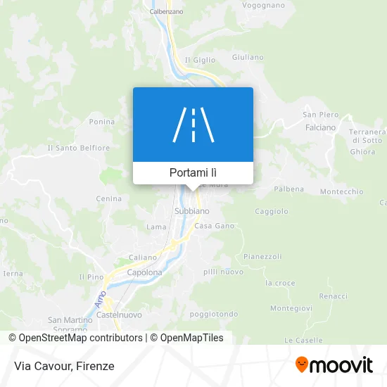 Mappa Via Cavour