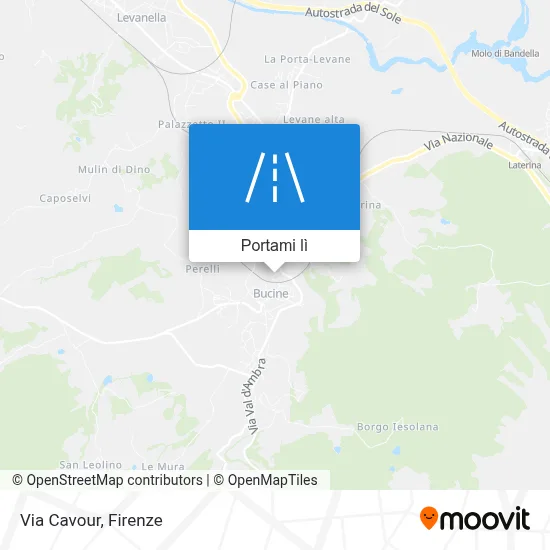 Mappa Via Cavour