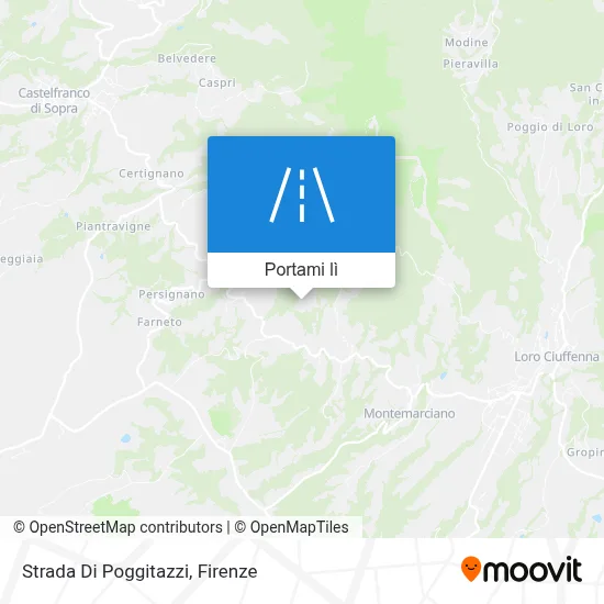 Mappa Strada Di Poggitazzi