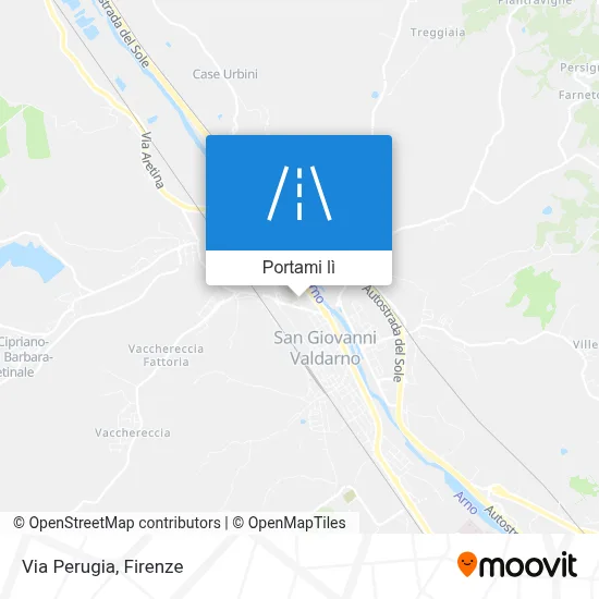 Mappa Via Perugia