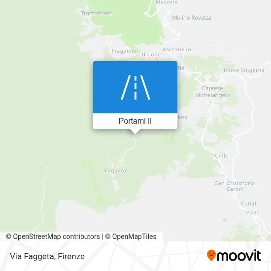 Mappa Via Faggeta