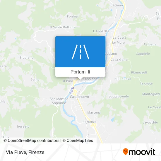 Mappa Via Pieve