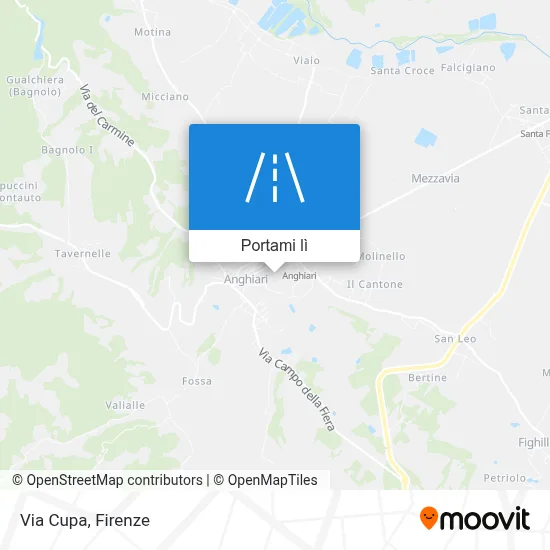 Mappa Via Cupa