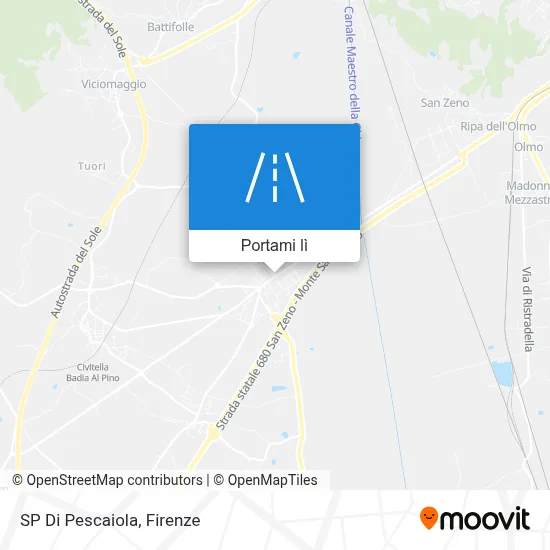 Mappa SP Di Pescaiola
