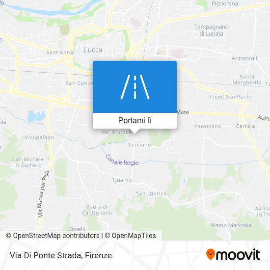 Mappa Via Di Ponte Strada