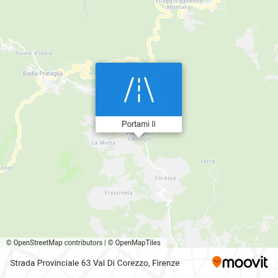 Mappa Strada Provinciale 63 Val Di Corezzo