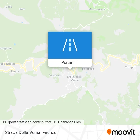 Mappa Strada Della Verna