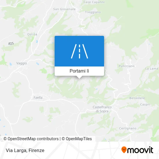 Mappa Via Larga
