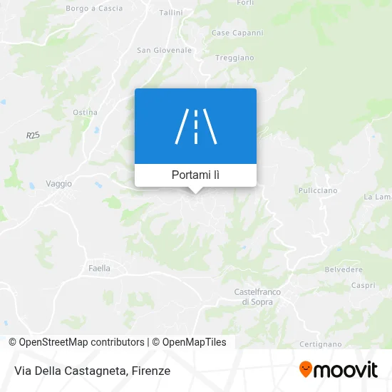 Mappa Via Della Castagneta