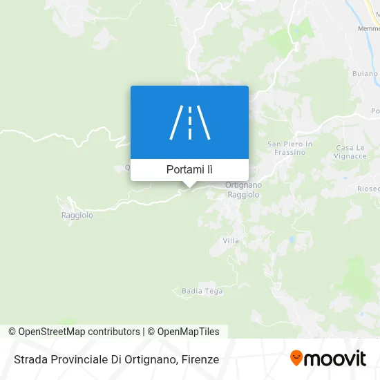 Mappa Strada Provinciale Di Ortignano