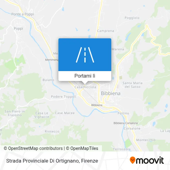 Mappa Strada Provinciale Di Ortignano