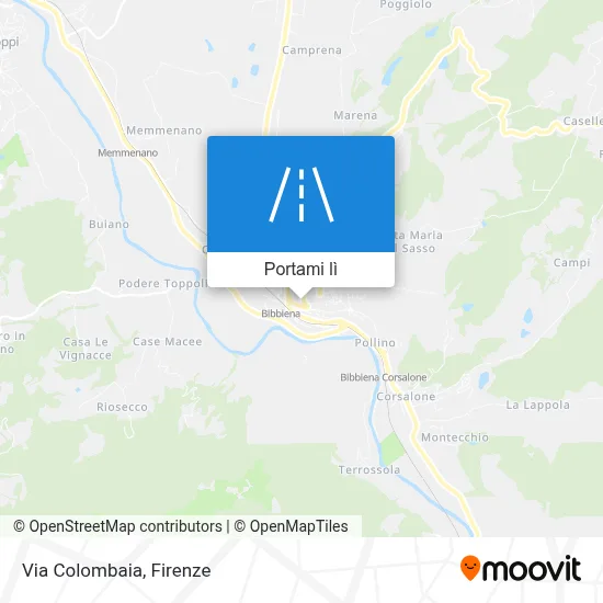 Mappa Via Colombaia