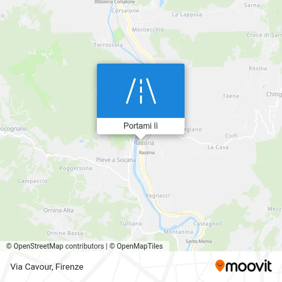 Mappa Via Cavour