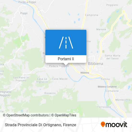 Mappa Strada Provinciale Di Ortignano
