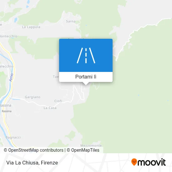 Mappa Via La Chiusa