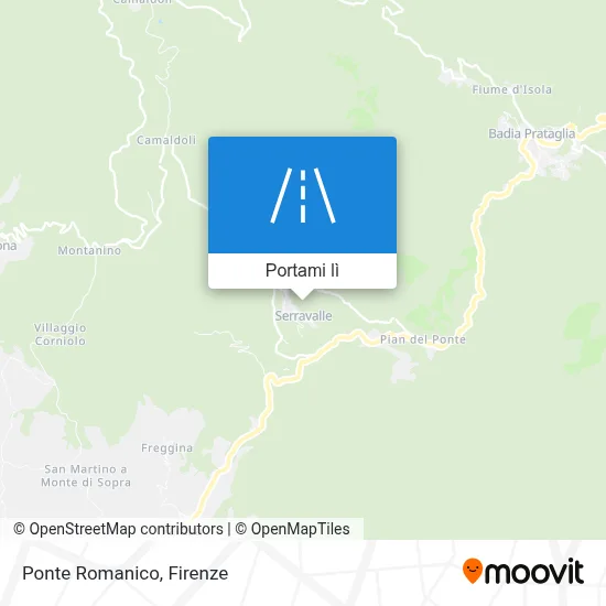 Mappa Ponte Romanico