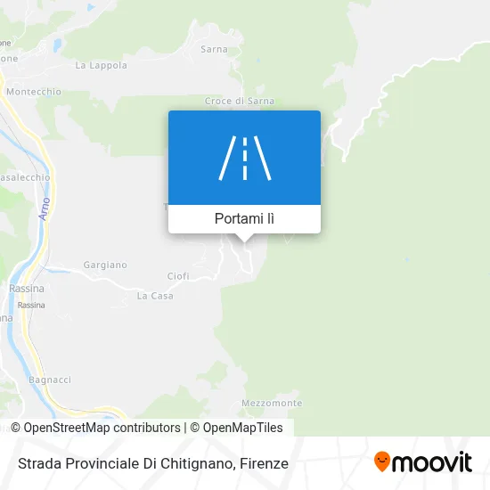 Mappa Strada Provinciale Di Chitignano