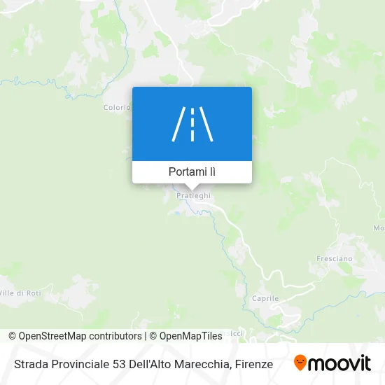 Mappa Strada Provinciale 53 Dell'Alto Marecchia