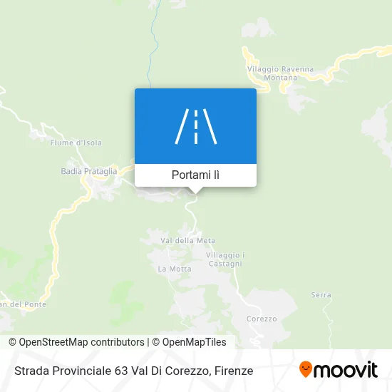 Mappa Strada Provinciale 63 Val Di Corezzo