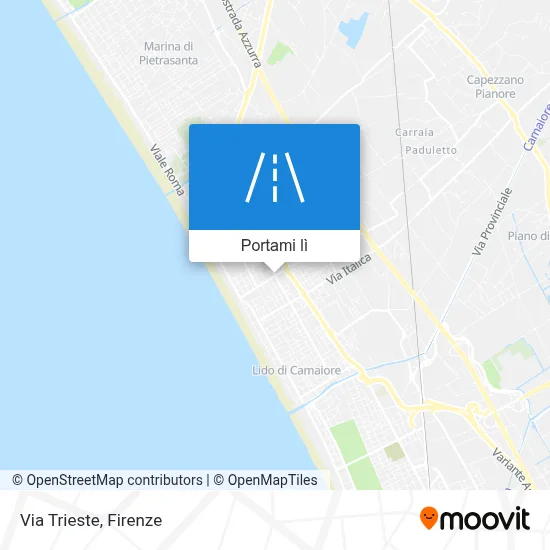 Mappa Via Trieste