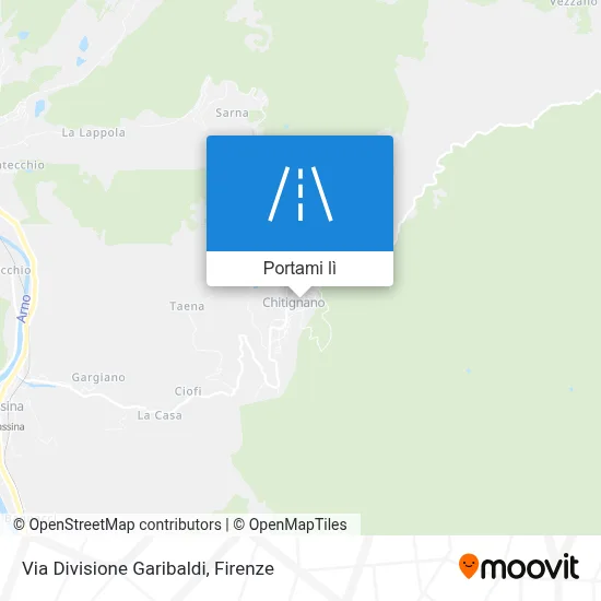 Mappa Via Divisione Garibaldi