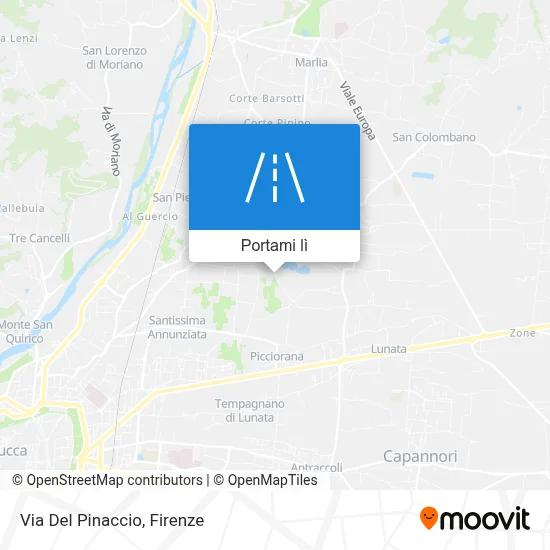 Mappa Via Del Pinaccio
