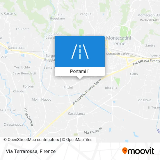 Mappa Via Terrarossa