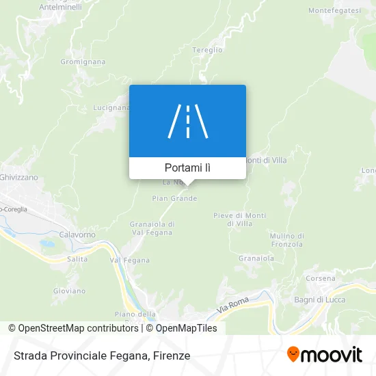 Mappa Strada Provinciale Fegana