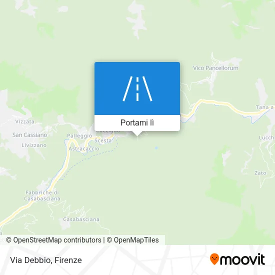 Mappa Via Debbio