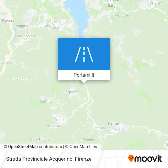 Mappa Strada Provinciale Acquerino