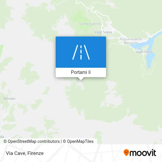 Mappa Via Cave
