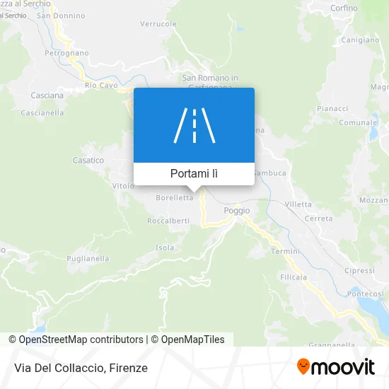 Mappa Via Del Collaccio