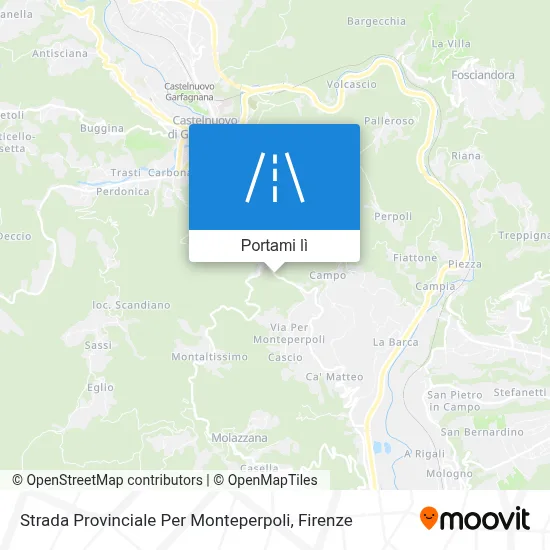 Mappa Strada Provinciale Per Monteperpoli
