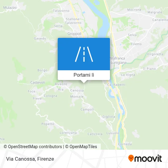 Mappa Via Canossa