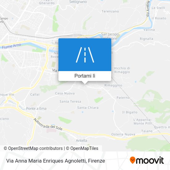 Mappa Via Anna Maria Enriques Agnoletti