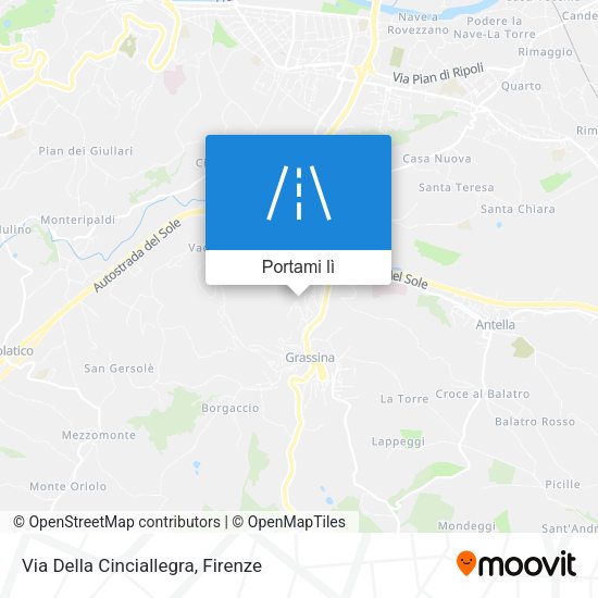 Mappa Via Della Cinciallegra