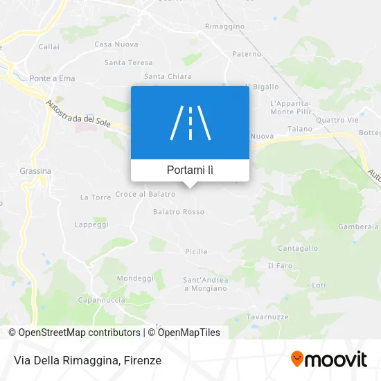 Mappa Via Della Rimaggina