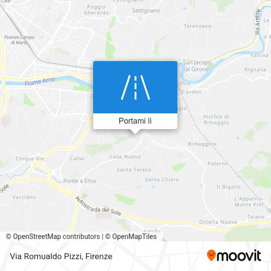 Mappa Via Romualdo Pizzi