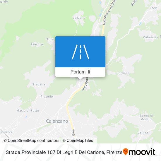 Mappa Strada Provinciale 107 Di Legri E Del Carlone