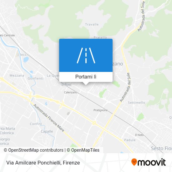 Mappa Via Amilcare Ponchielli