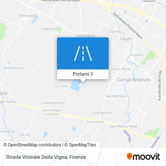 Mappa Strada Vicinale Della Vigna