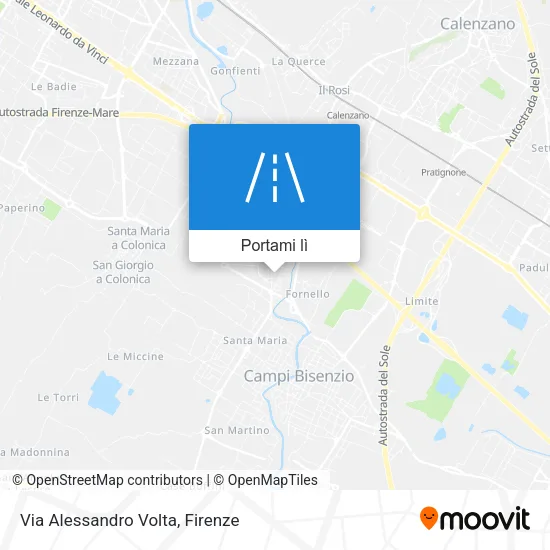 Mappa Via Alessandro Volta