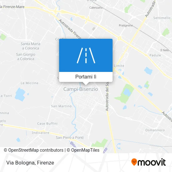 Mappa Via Bologna