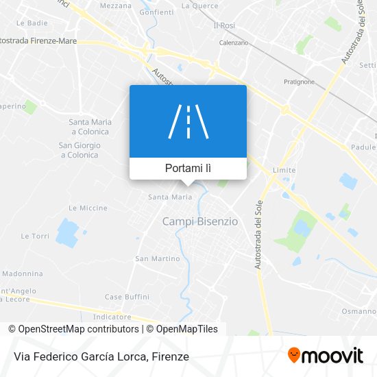 Mappa Via Federico García Lorca