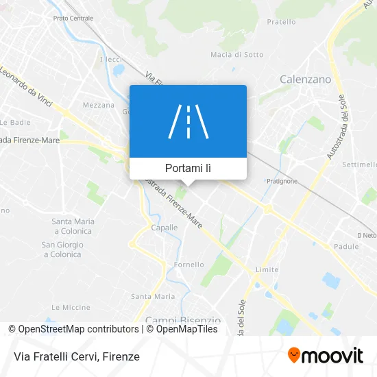 Mappa Via Fratelli Cervi