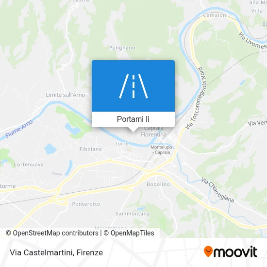 Mappa Via Castelmartini