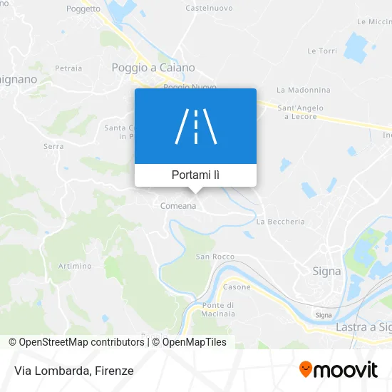 Mappa Via Lombarda