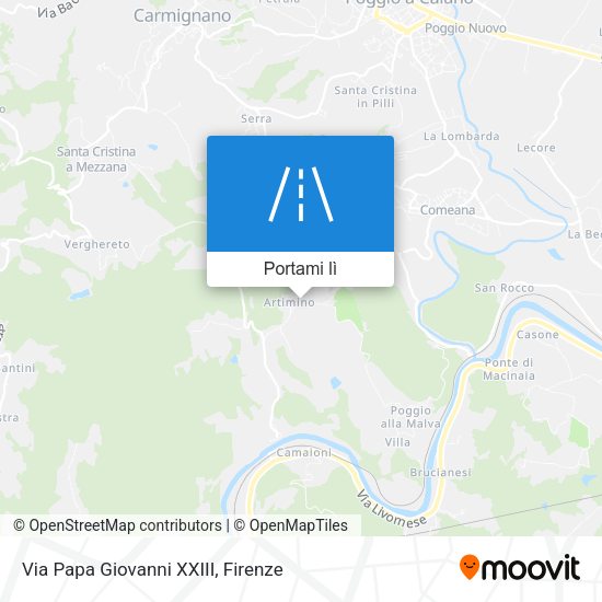 Mappa Via Papa Giovanni XXIII